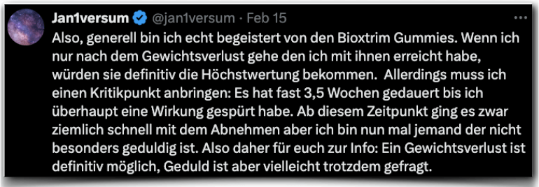 BioXtrim Kritik Erfahrungen Bewertung