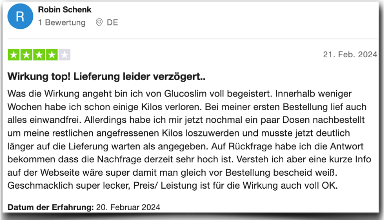 Glucoslim Erfahrungen Rezensionen Bewertungen Kritik